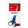 Ножиці офісні Axent 6215-02-A, 17 см, прогумовані ручки, сині, фото 2