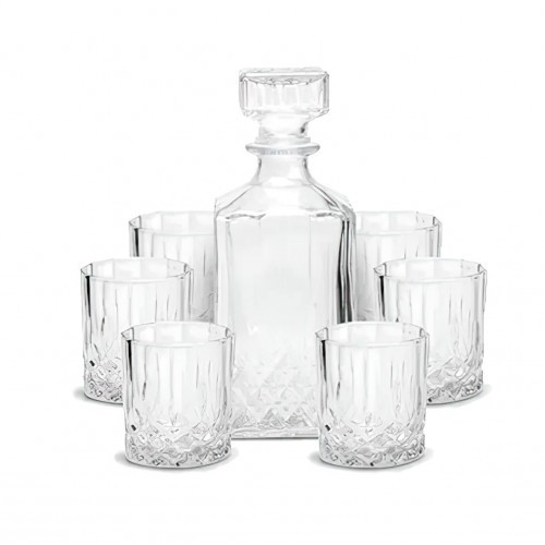 Набір для віскі SNT 7 предметів графін + 6 склянок 9099, фото 1