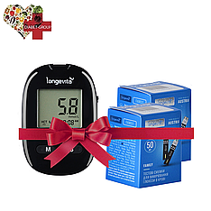 Глюкометр Longevita Family (Лонгевіта Фемелі) + 100 тест-смужок
