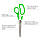 Ножиці Axent Shell 6304-09-A, 18 см, прогумовані ручки, біло-салатові, фото 2