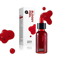 Пілінг-сироватка для обличчя з гліколевою кислотою 17% Zombie Beauty Bloody Peel SKIN1004, 30 мл