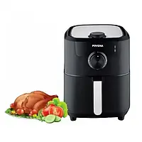 Мультипечь бытовая POVENA AIR FRYER PVN-5522 для жарки запекания и гриля с терморегулятором 5.5 л 1500 Вт