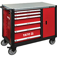 Шкаф-тележка для инструментов YATO 1000x1130x570 мм с 6 шухлядами (YT-09002)(5265596991754)