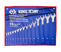 Набор комбинированных ключей King Tony 1215MRN02 (15 предметов)(7622076501754)
