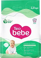 Стиральный порошок Teo bebe Gentle & Clean Aloe автомат для стирки детских вещей, 2,25 кг