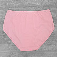 Жіночі бавовняні труси сліп на високій посадці з декоративною вставкою Beisdanna (великі розміри) 3XL,Чорний, фото 3