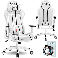 Геймерское кресло Diablo Chairs X-One 2.0 Normal Size эко-кожа White Yard-Shop