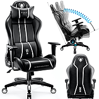 Геймерське крісло Diablo Chairs X-One 2.0 Normal Size еко-шкіра Black Yard-Shop