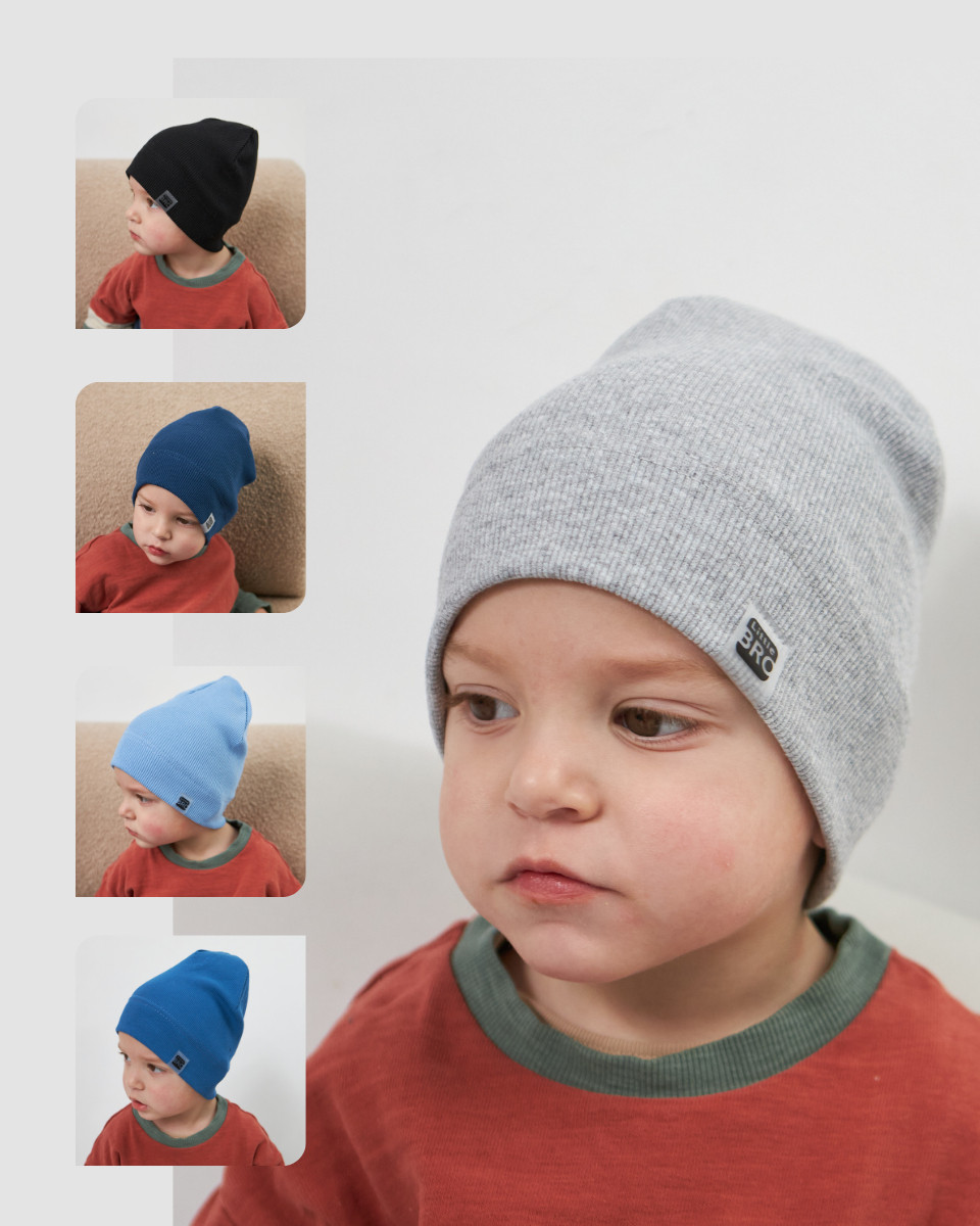 Шапка одношарова для хлопчиків арт. 3457, фото 1
