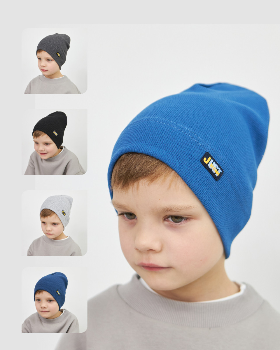 Шапка одношарова для хлопчиків арт. 3460, фото 1