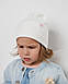 Шапка одношарова з відворотом для дівчаток арт. 3416, фото 3