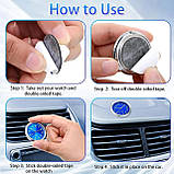 Годинник для авто, кварцовий, кришка неіржавка сталь, чорний, класичний циферблат 3М, фото 6