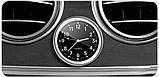 Годинник для авто, кварцовий, кришка неіржавка сталь, чорний, класичний циферблат 3М, фото 2