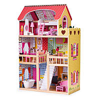 Деревянная мебель для кукольных домиков 3 этажа Ecotoys, Мебель для кукольной комнаты, Кукольная мебель