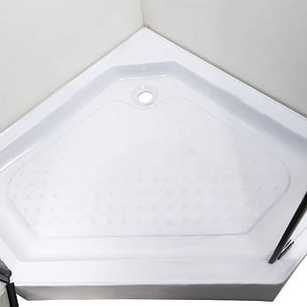 Душова кабіна INSANA Ethna Black P91 B 90x90x200 низький піддон, фото 4