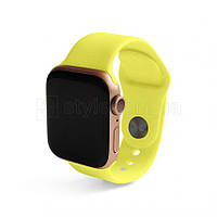 Ремінець для Apple Watch Sport Band силіконовий 38/40мм S/M lime green / лимонний (32)