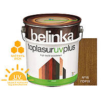 Краска-лазурь для дерева Belinka TopLasur UV+ №16 орех полуглянец 2.5 л