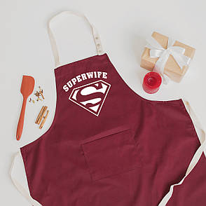 Кухонний фартух жіночий з кишенею "SUPERWIFE"