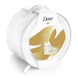 Подарунковий набір Dove Silky care gift set, Elegant Soft set (гель для душу, крем для тіла, антиперспірант,