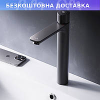 Смеситель для умывальника высокий TouchReel, чёрный AM.PM X-Joy F85A92522