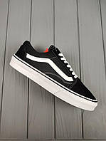 Vans old skool classic black/white скейтерські кеди vans old skool, Кросівки жіночі чоловічі ванс