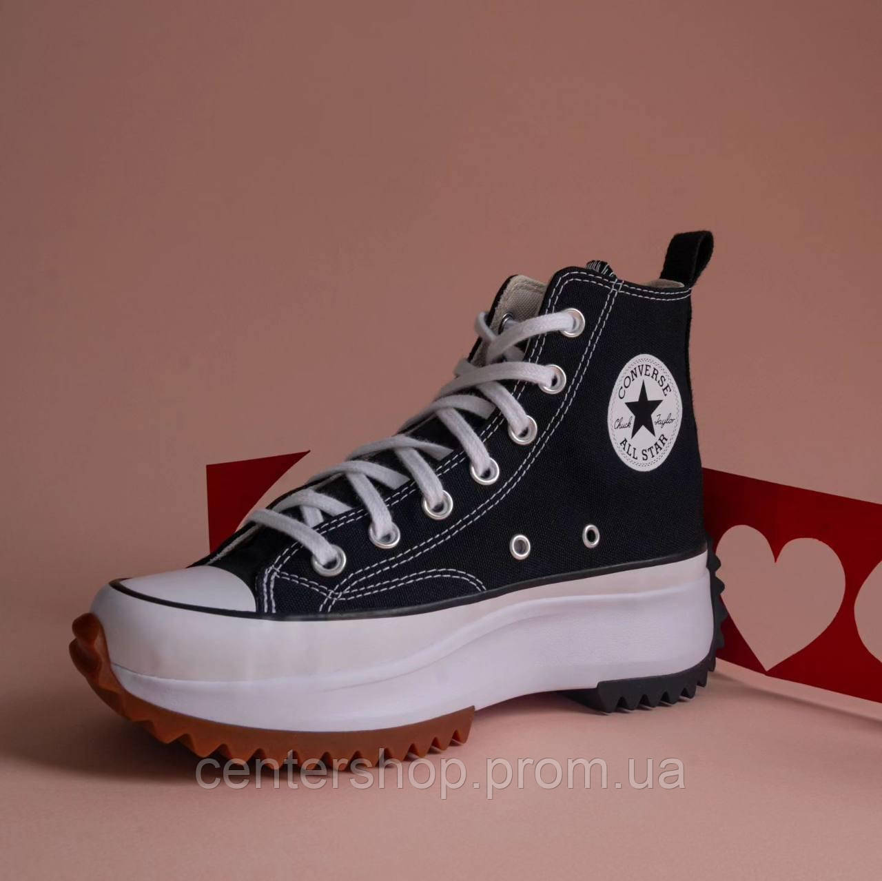 Конверсы на высокой платформе Converse Run Star, Кеды высокие Converse женские all star 36-40 размер - фото 3 - id-p1961240150