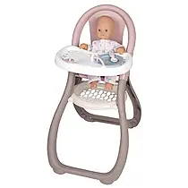 Стільчик для годування пупса Baby Nurse Рожева пудра Smoby 220370