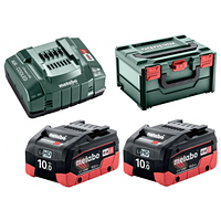 Базовый комплект Metabo LiHD 2x10.0 Ah + MetaBox (685142000)(5302566301754)