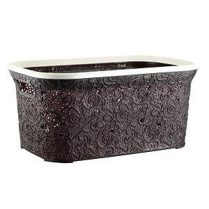 Кошик для білизни "Ажур", 45 л коричнева