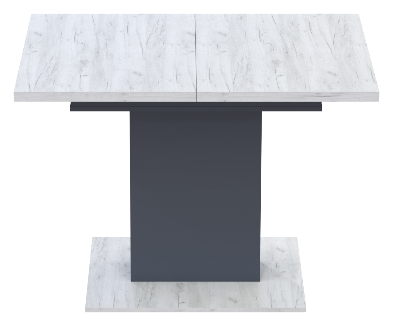 Кухонный стол раскладной Бостон дуб крафт белый и графит 150 см х 70 см х 79 см обеденный. Столы трансформеры - фото 7 - id-p2115559069
