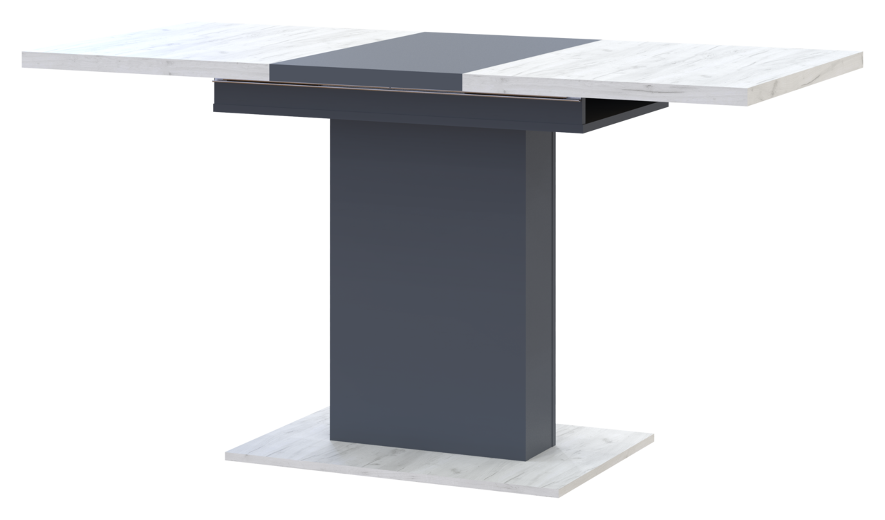 Кухонный стол раскладной Бостон дуб крафт белый и графит 150 см х 70 см х 79 см обеденный. Столы трансформеры - фото 10 - id-p2115559069