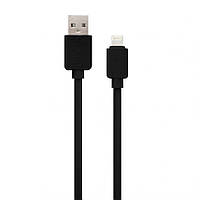 Кабель USB WALKER 110 Lightning black (тех.пак.)