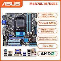 Материнская плата Asus M5A78L-M/USB3 (sAM3+, AMD 760G, PCI-Ex16) Б/У