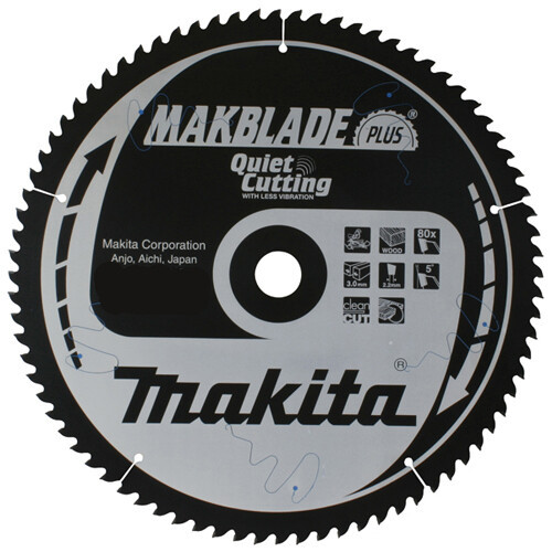 Пильный диск Makita MAKBlade Plus по дереву 216x30 24T (B-08610)(7602702411754) - фото 1 - id-p2115486994