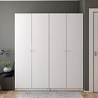 Шкаф для одежды в спальню Промо белый 180х48х204 распашной гардероб для спальни шкафы 4 двери