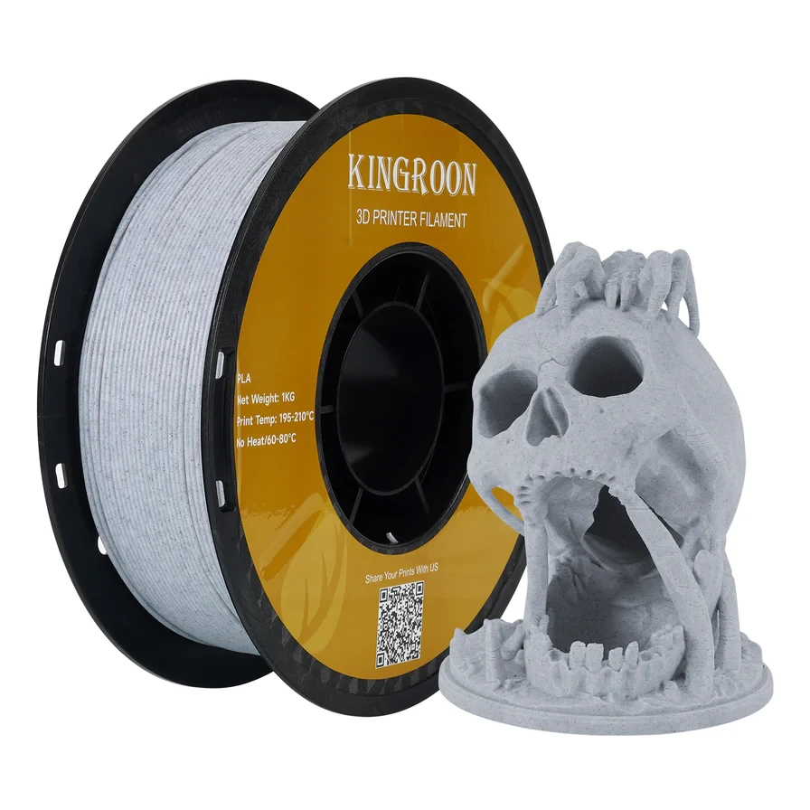 Пластик KINGROON PLA Marble (YMX0145), Classic Spool, 1.75мм, 1кг, 190-210°C, Мармур філамент для 3Д-друку
