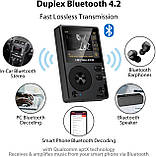 MP3-плеєр HIFI WALKER H2. HiFi MP3-плеєр з Bluetooth, програвач DSD FLAC , 64 Гб, фото 5