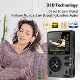 MP3-плеєр HIFI WALKER H2. HiFi MP3-плеєр з Bluetooth, програвач DSD FLAC , 64 Гб, фото 7