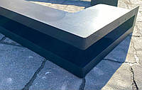 Вентиляційна решітка для каміна чорна 40х300х700 LP (NP)