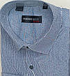 Чоловічі класичні сорочки Ferrero Gizzi vd-0052 у клітку сіра з довгим рукавом, ошатна, стильна, фото 7
