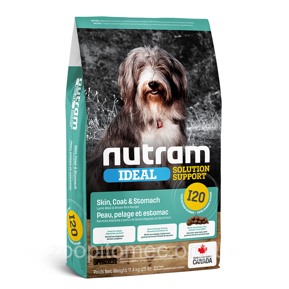 Корм NUTRAM (Нутрам) Ideal Solution Support Skin Coat Stomach холистик для собак з підвищеною чутливістю, 20 кг