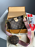 Модная сумка Louis Vuitton Pochette Луи Виттон, луи витон матрешка, кросс боди