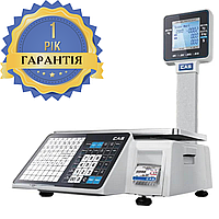 Весы торговые с печатью этикетки CAS CL-3500-P