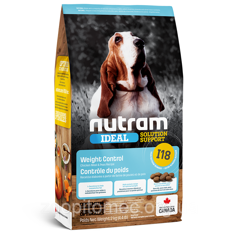 Корм NUTRAM (Нутрам) Ideal Solution Support Weight Control холистик для собак схильних до повноти, 2 кг