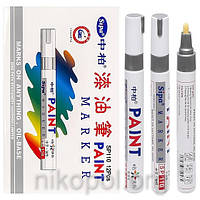 Маркер перманентний масляний PAINT SP-110 срібний, товстий