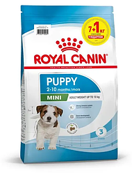 Акція! Корм для цуценят Royal Canin Mini Puppy (Роял Канін Міні Паппі) 7кг + 1кг у подарунок!