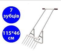 Лопата для огорода на 7 зубьев, чудо вилы с прямыми зубцами от производителя