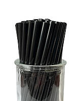 Трубочки для мартини черные d 4,8-12,5 см (200 штук)