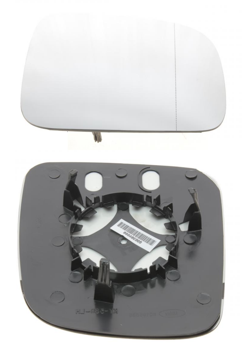 Вкладиш скло дзеркала Volkswagen Caddy 2004-2015 Фольксваген Кадді 3 (праве без підігріва з рамкою), фото 1