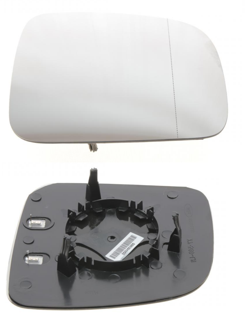 Вкладиш скло дзеркала Volkswagen T5 Transporter 2003-2010 Фольксваген Т5 Мультіван/Каравелла (праве з підігрівом та рамкою), фото 1
